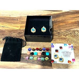 Joan Rivers On Trend 10 Color Clip On Earring Wardrobe Set New